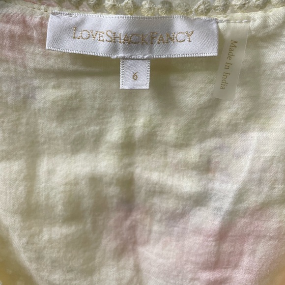 LoveShackFancy Bea Dress in Mellow Yellow - Picture 6 of 8